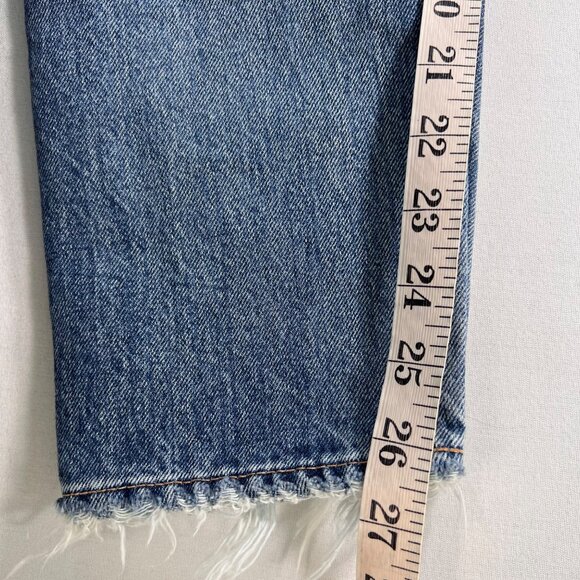 Moussy May Ripped & Repaired Tapered Jeans Japanese Denim Baggy Size 26 - Picture 10 of 12